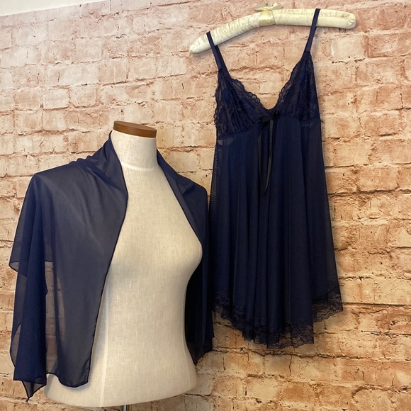 Stunning F’ee et Rit nightie with scarf/bolero - Picture 1 of 13